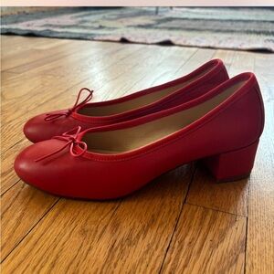 Red Ballarette ballet pumps